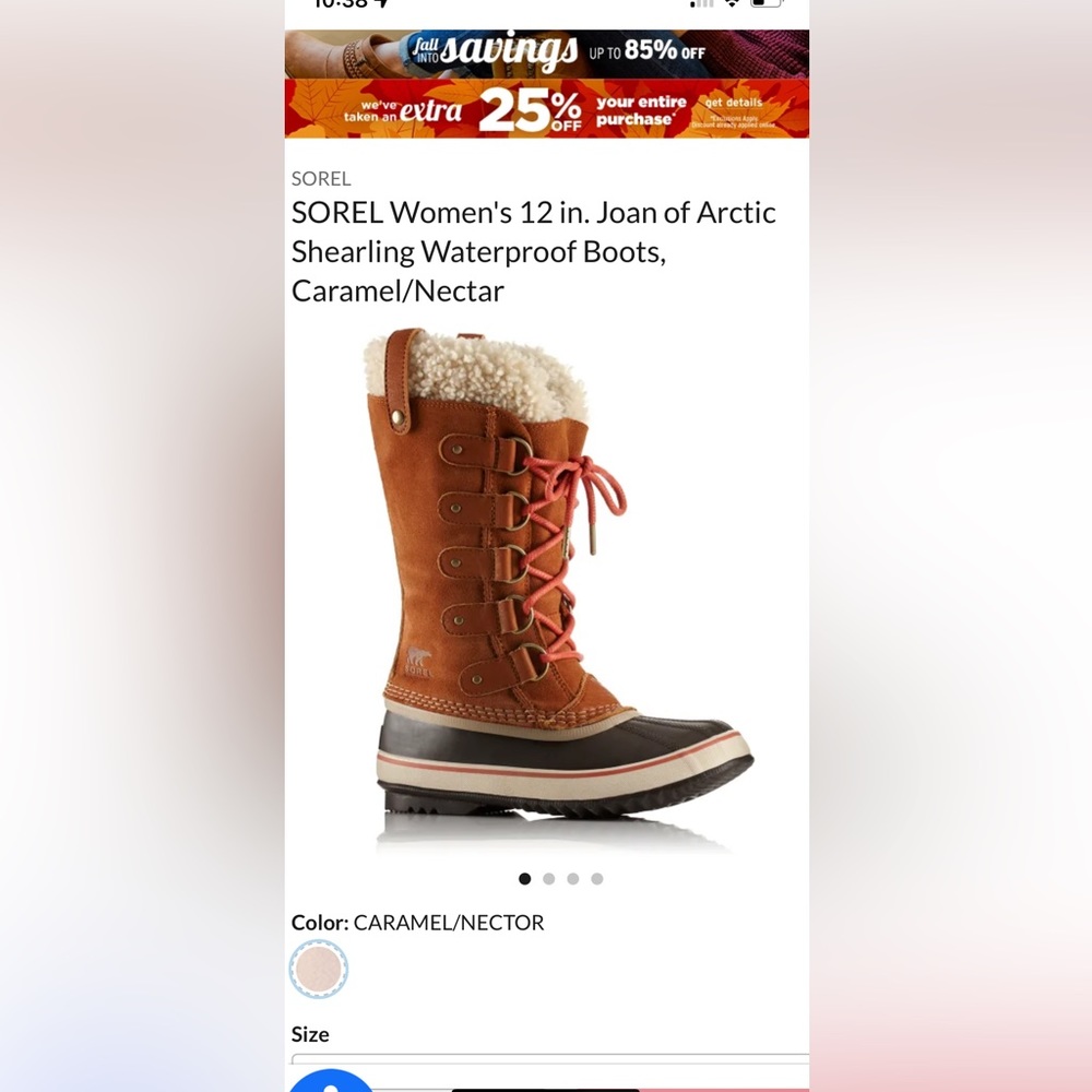 NWT- (no box) Womens Sorel Joan of Arctic Boot